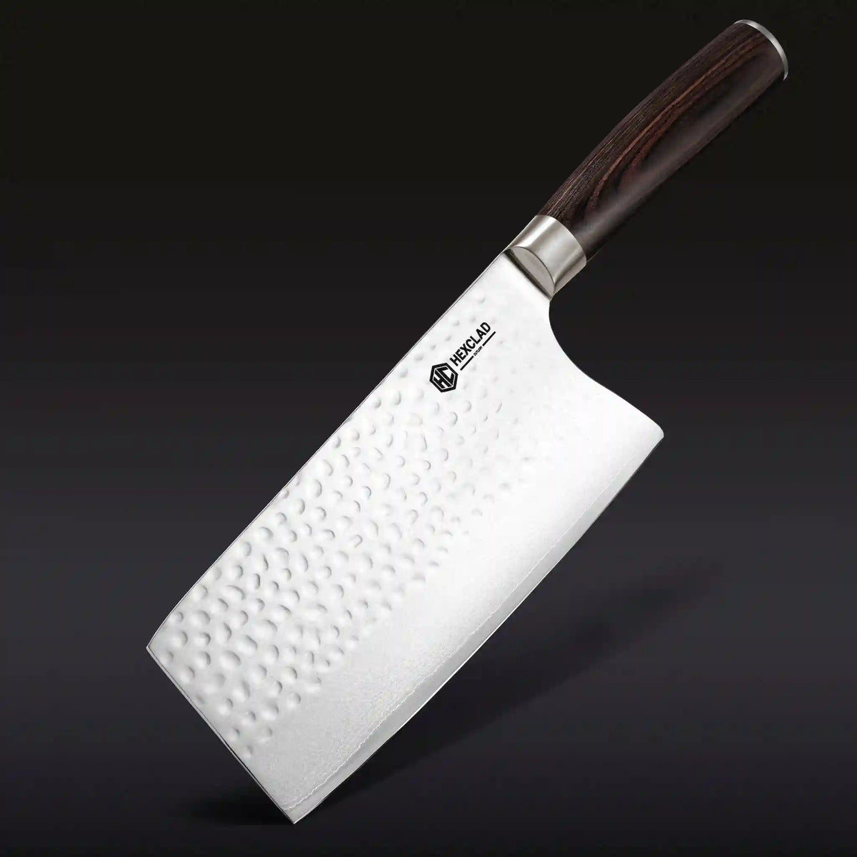 Damascus Steel Cleaver, 7" (Espresso)