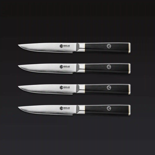 Master Series Damascus Steel Steak Knife Set, 4-pc