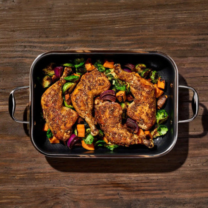 Hybrid Roasting Pan with Rack, 9” x 13”
