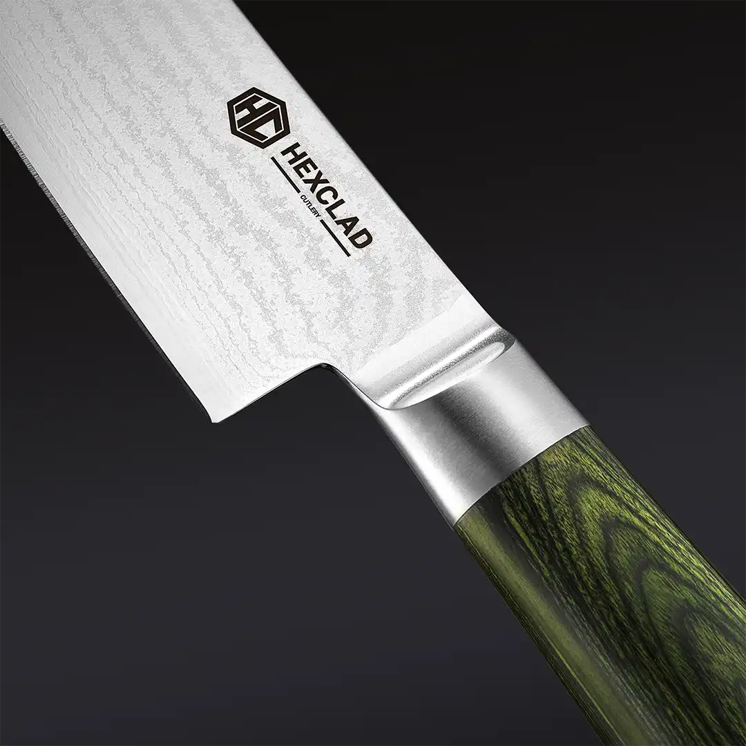 Damascus Steel Starter Knife Set, 2-pc (Green)