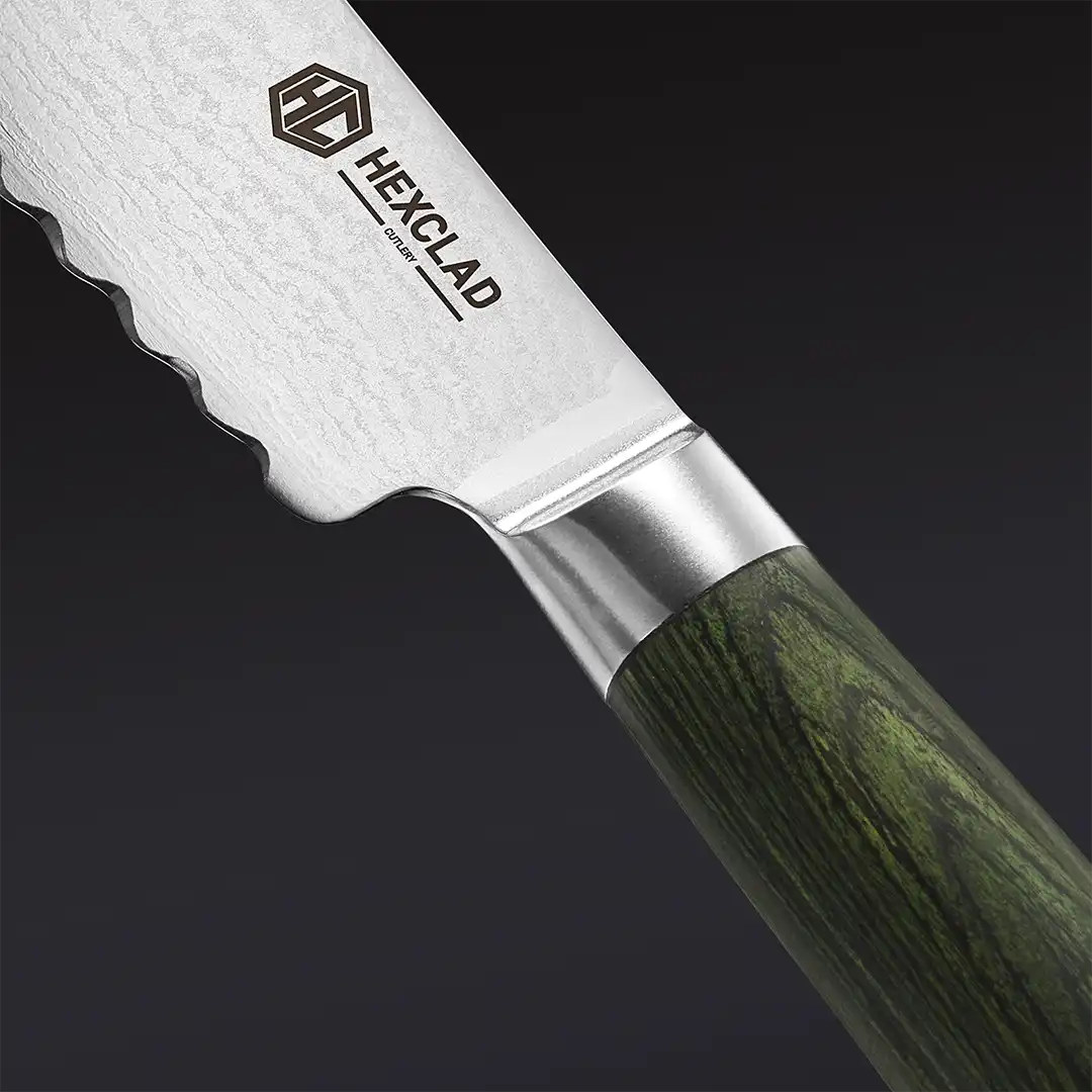 Damascus Steel Starter Knife Set, 2-pc (Green)