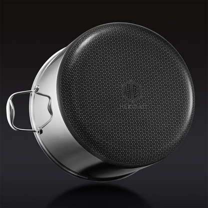 Hybrid Stock Pot with Lid, 12-Qt
