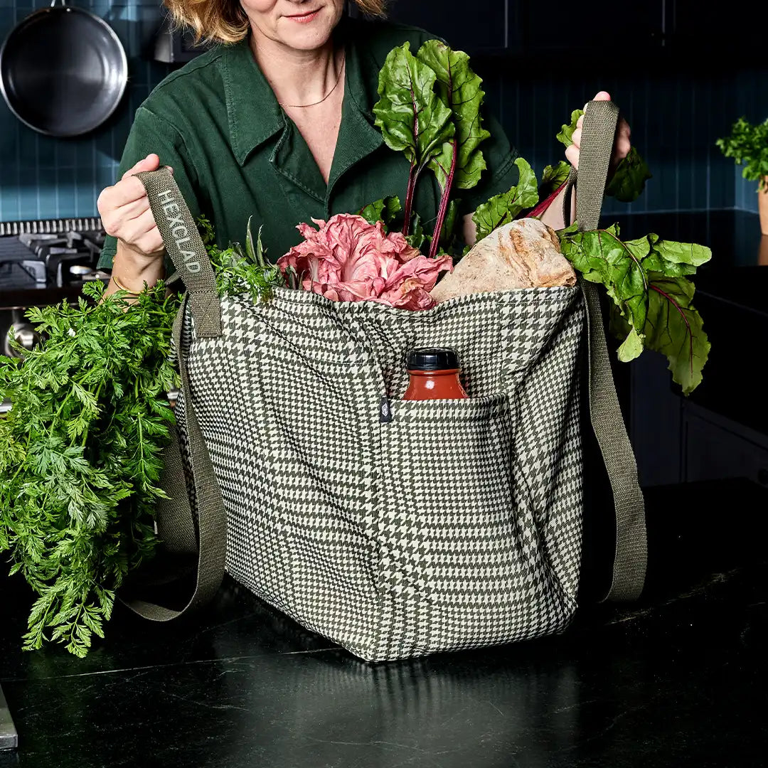 The Everything Everywhere Bag (Houndstooth-Forest)