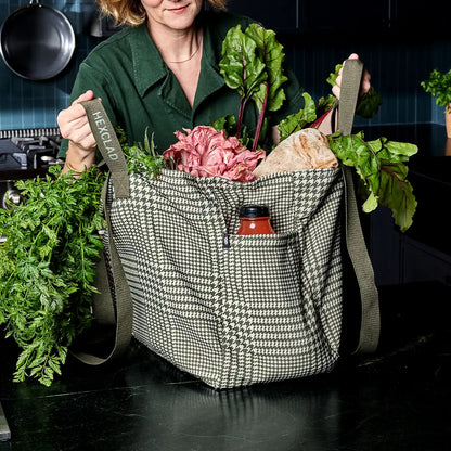 The Everything Everywhere Bag (Houndstooth-Forest)