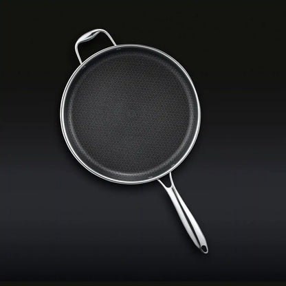 Hybrid Deep Sauté Pan with Lid, 5.5-Qt