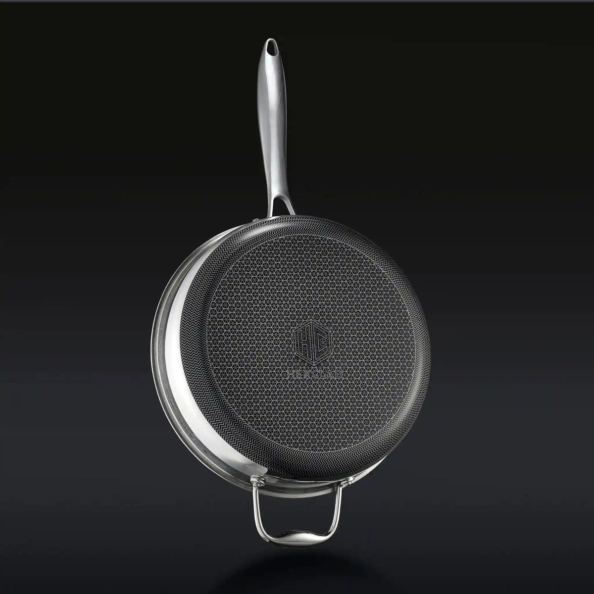 Hybrid Deep Sauté Pan with Lid, 3.3-Qt
