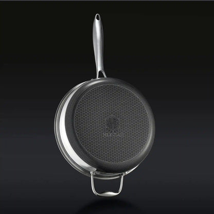Hybrid Deep Sauté Pan with Lid, 3.3-Qt
