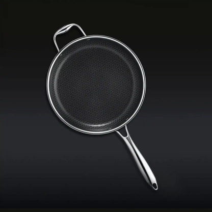 Hybrid Deep Sauté Pan with Lid, 3.3-Qt