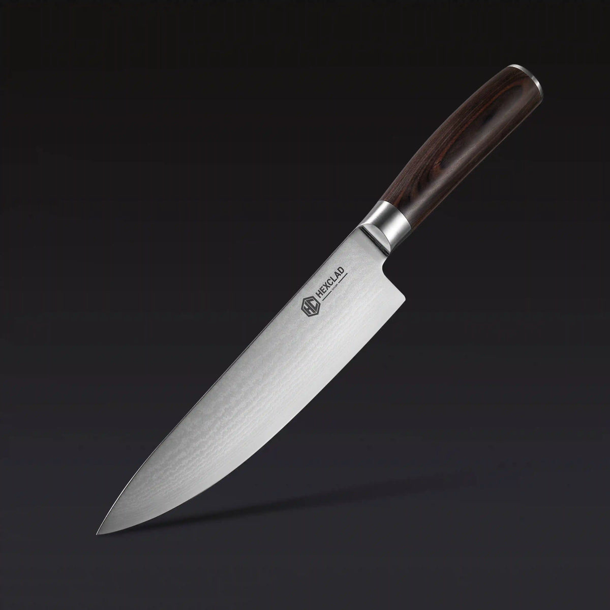 Damascus Steel Chef's Knife, 8" (Espresso)