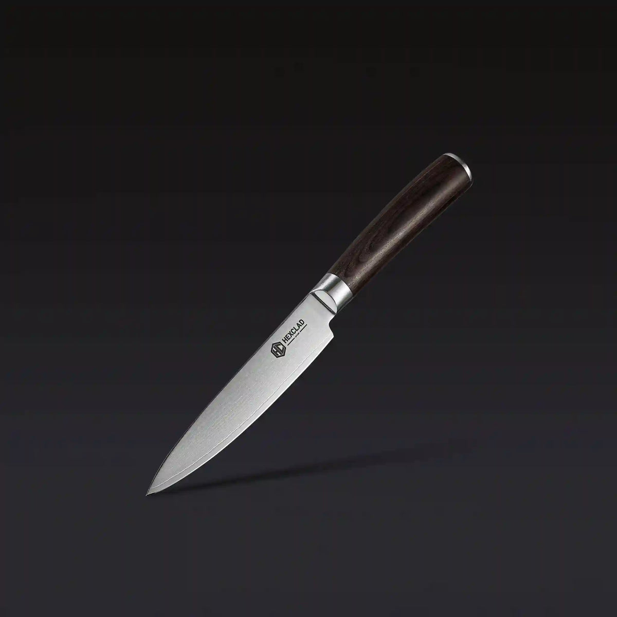 Damascus Steel Utility Knife, 5" (Espresso)