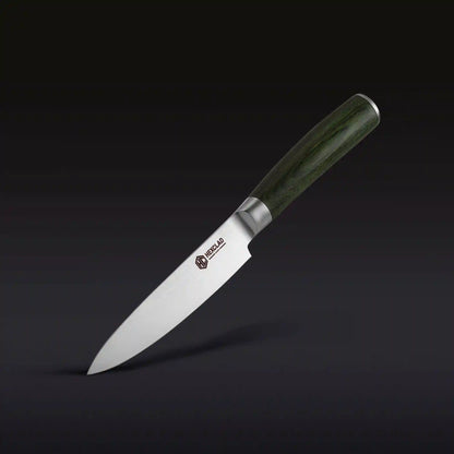 Damascus Steel Utility Knife, 5" (Green)
