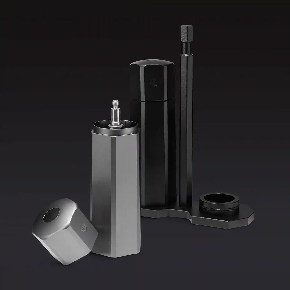 HexMill Tabletop Salt & Pepper Grinder Set