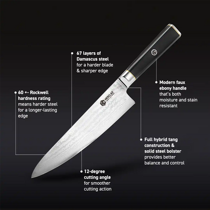 Master Series Damascus Steel Knife Set, 6-pc